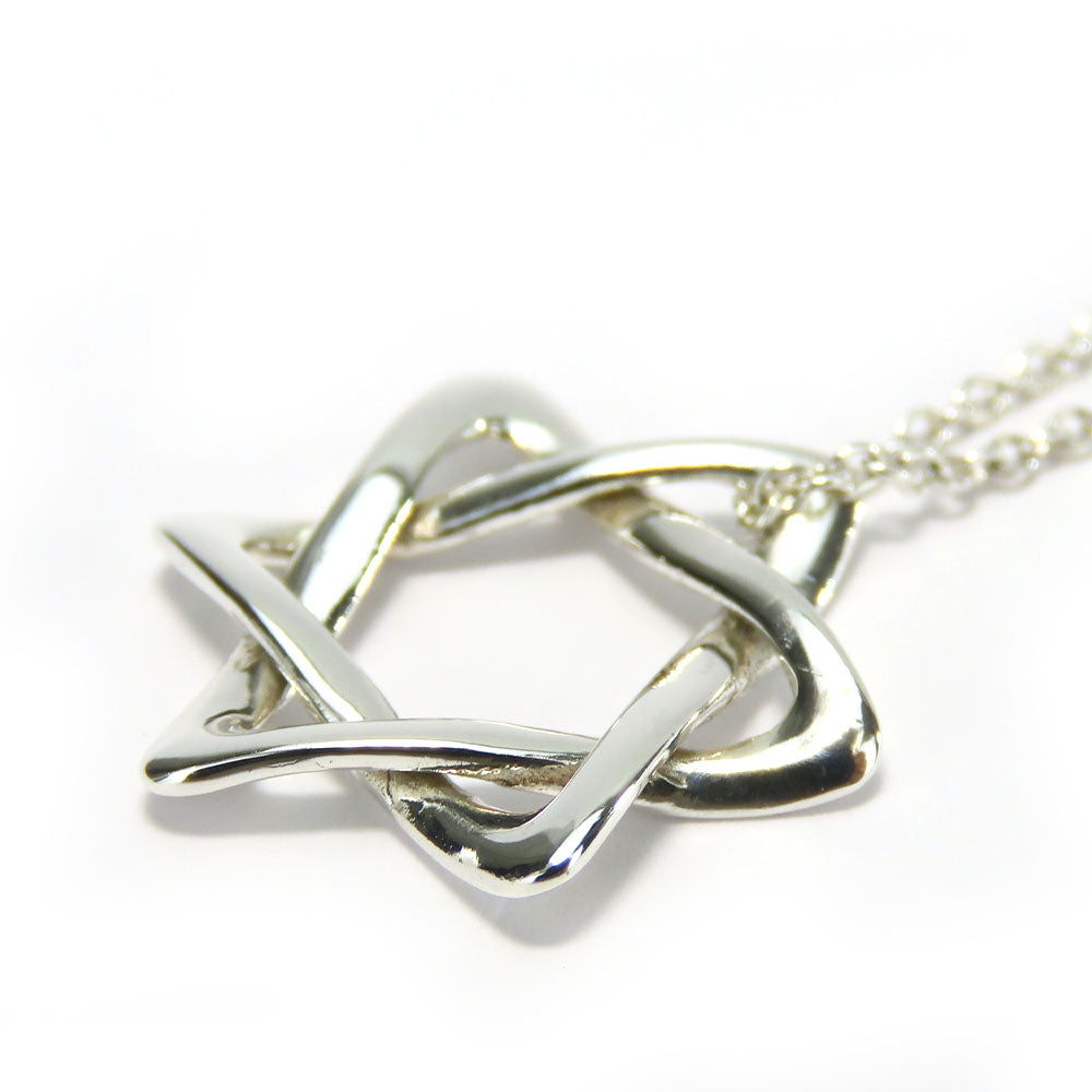 Tiffany & Co Silver 925 Star of David Necklace