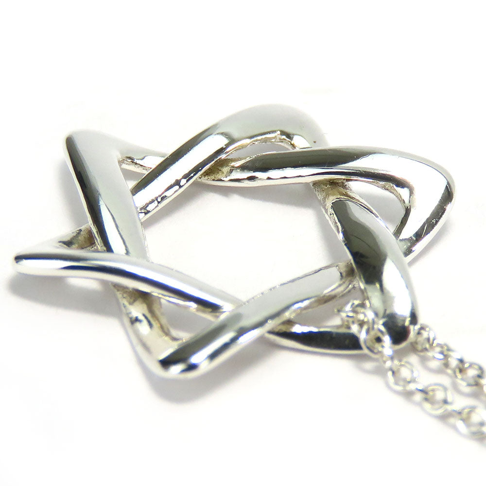 Tiffany & Co Silver 925 Star of David Necklace