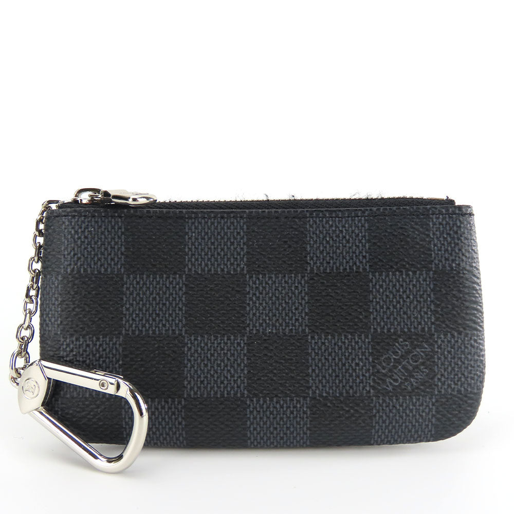 Louis Vuitton Damier Graphite Coin Case Key Holder N60155