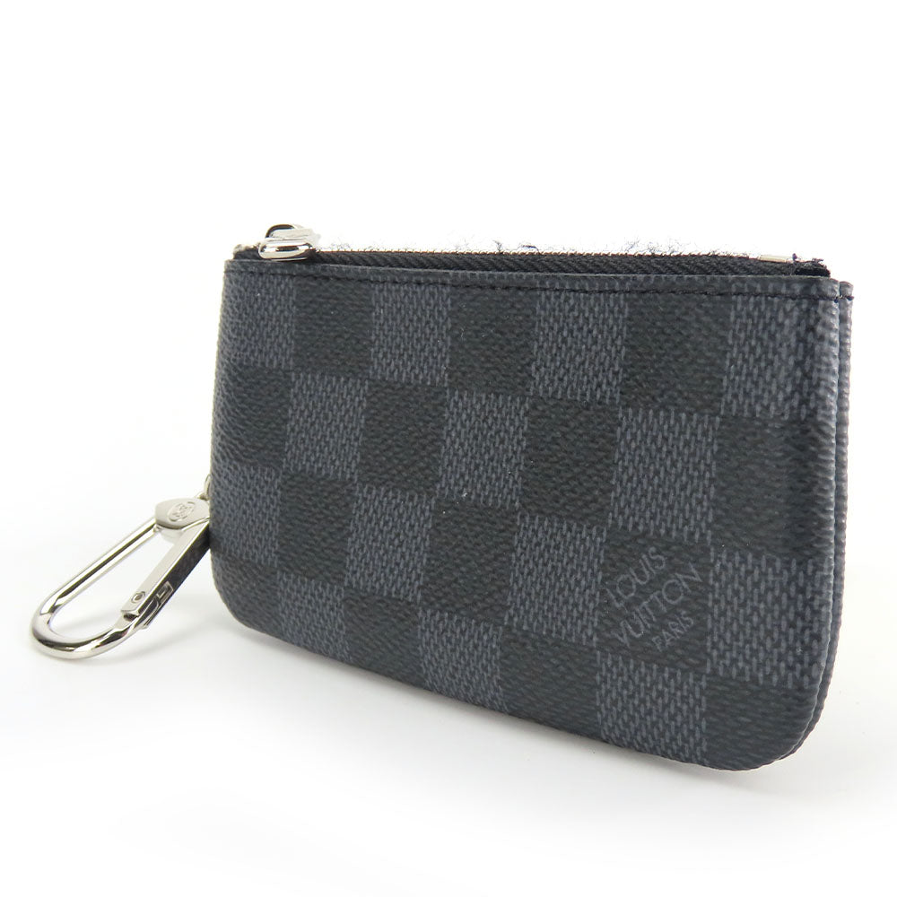 Louis Vuitton Damier Graphite Coin Case Key Holder N60155