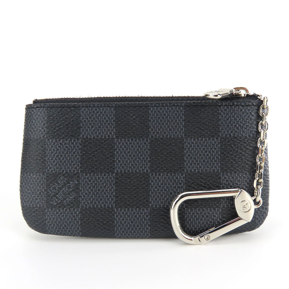 Louis Vuitton Damier Graphite Coin Case Key Holder N60155