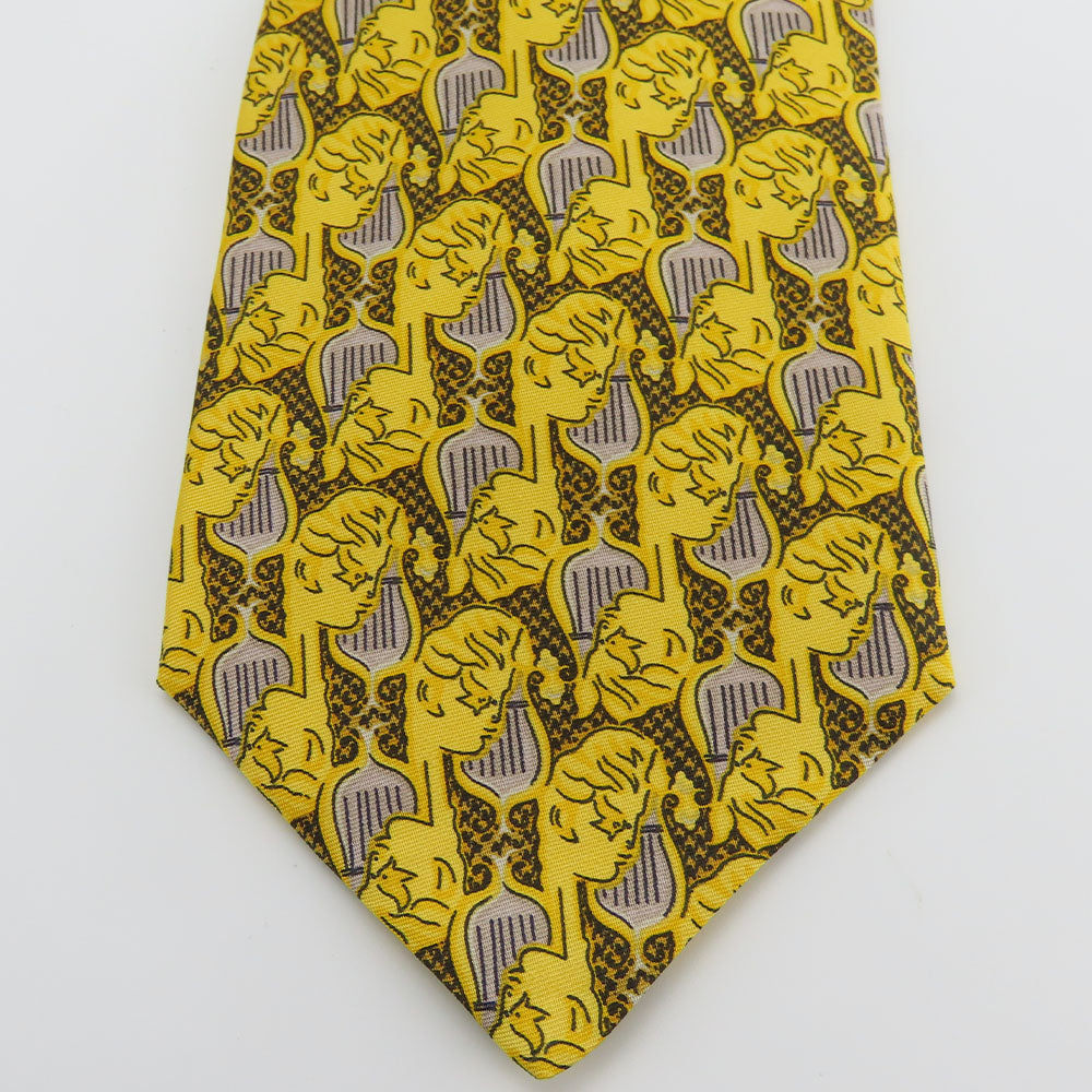 Christian Dior Silk Tie Yellow