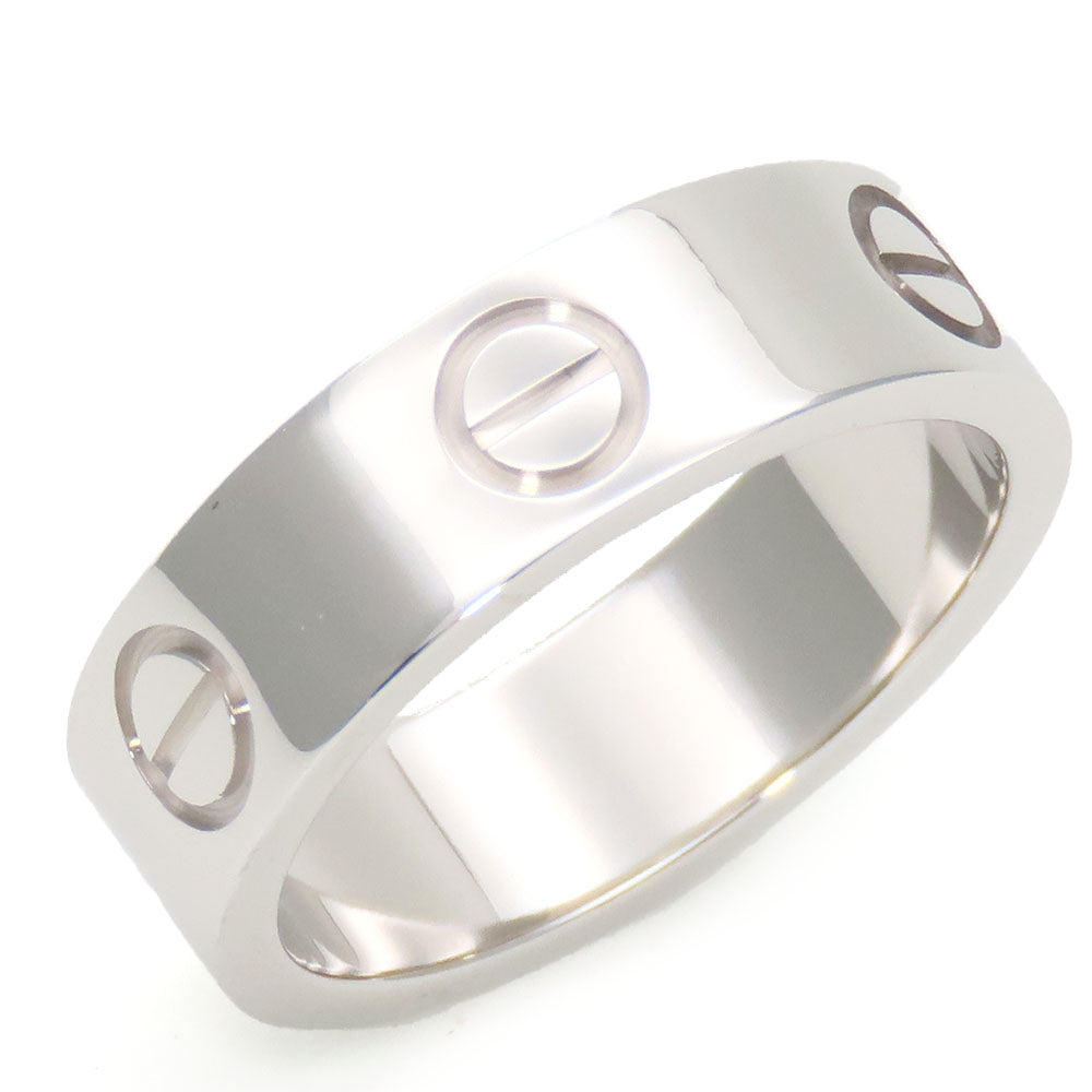 Cartier Love Ring K18 White Gold Jewelry