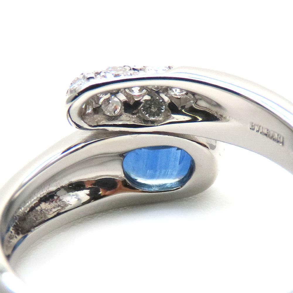 Bvlgari K18WG Diamond Sapphire Ring