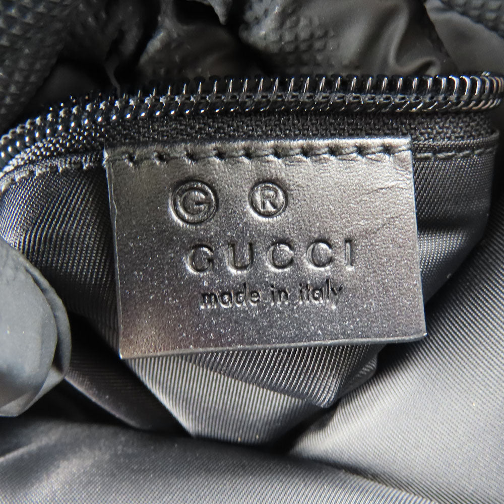 GUCCI Jacquard Nylon Leather Backpack 619749