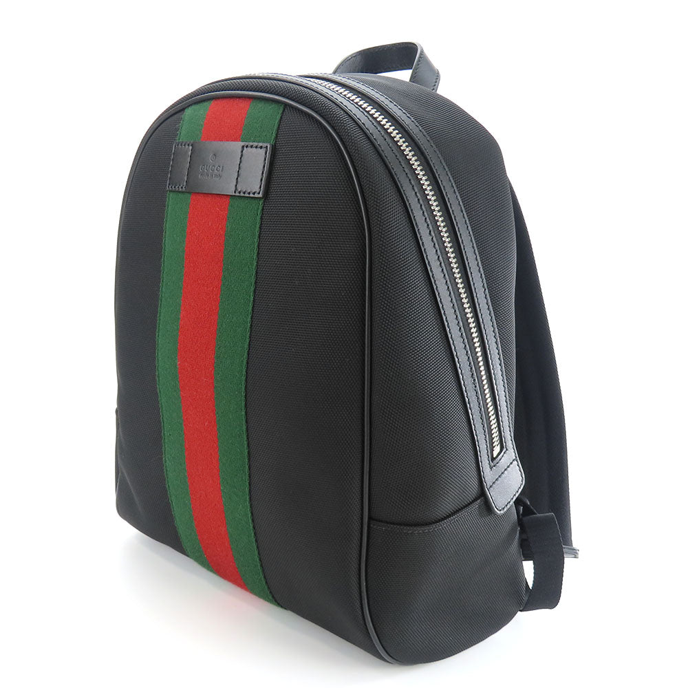 GUCCI Canvas Leather Backpack 630917