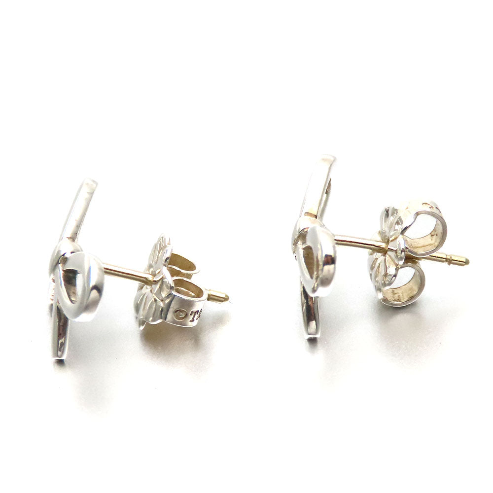 Tiffany & Co Silver Ribbon Earrings