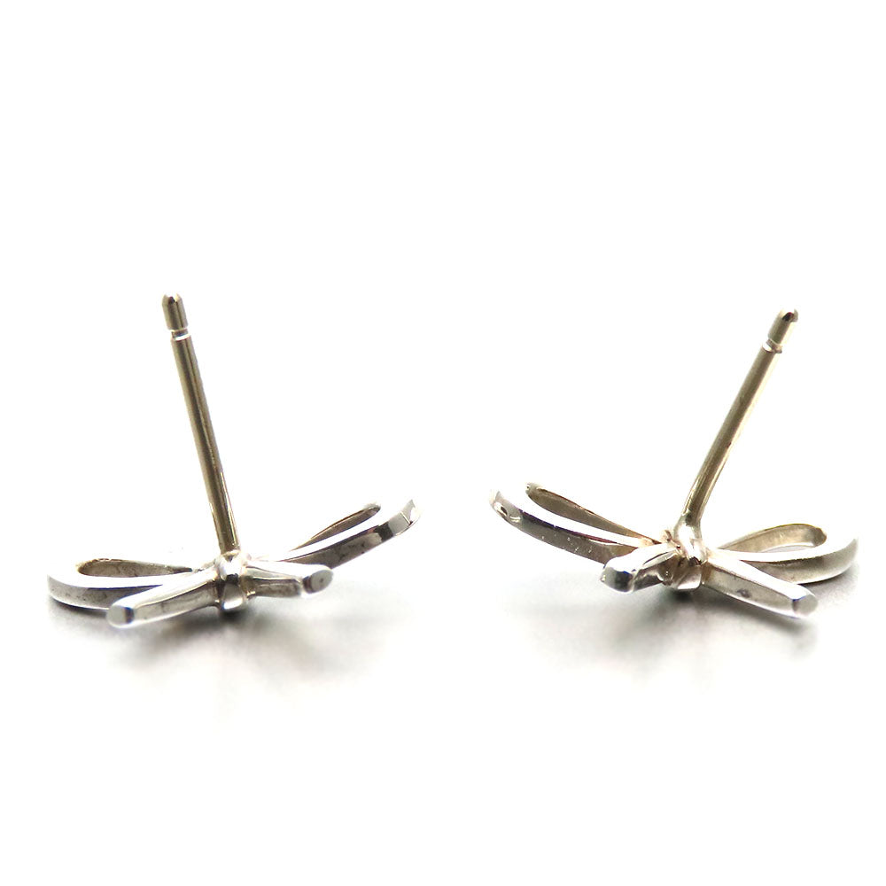 Tiffany & Co Silver Ribbon Earrings