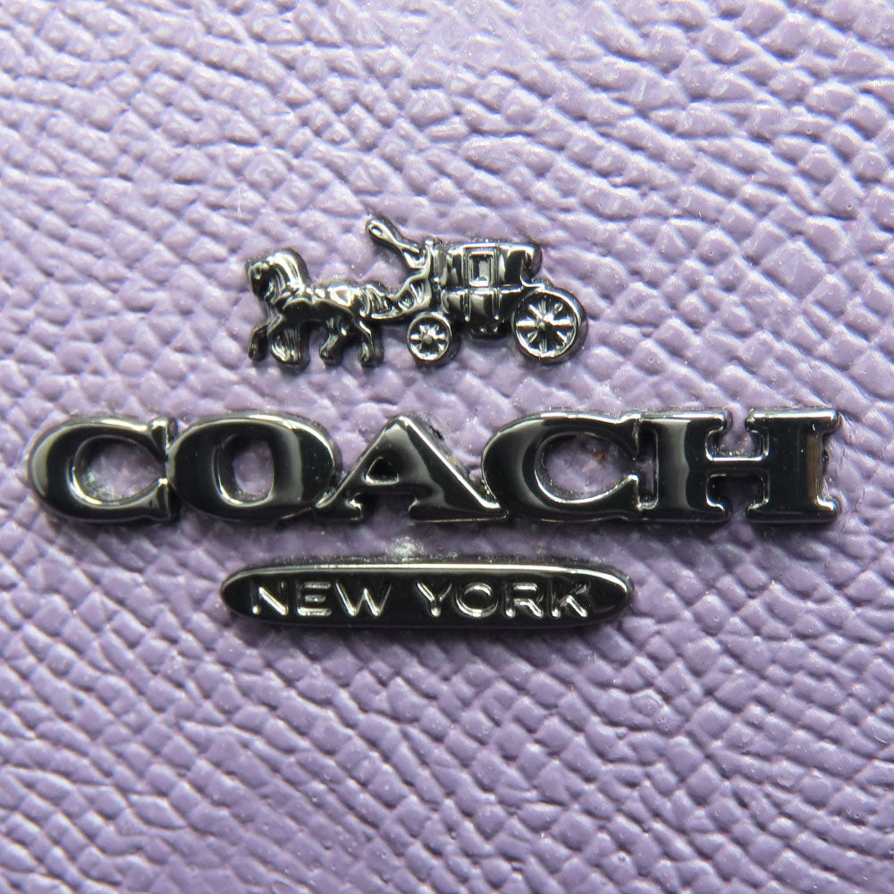 USED COACH Floral Leather Handbag 76123