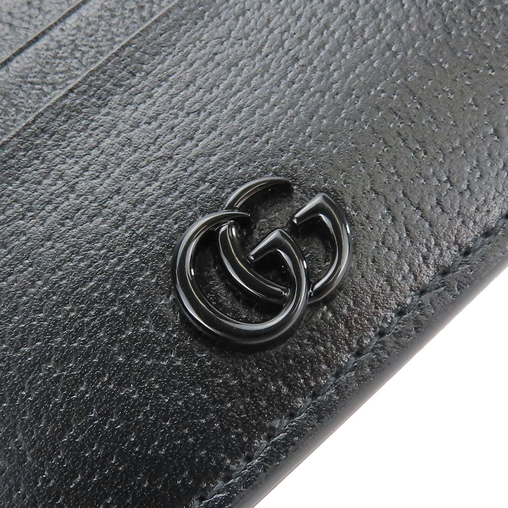 GUCCI Leather Card Case 722734 Black