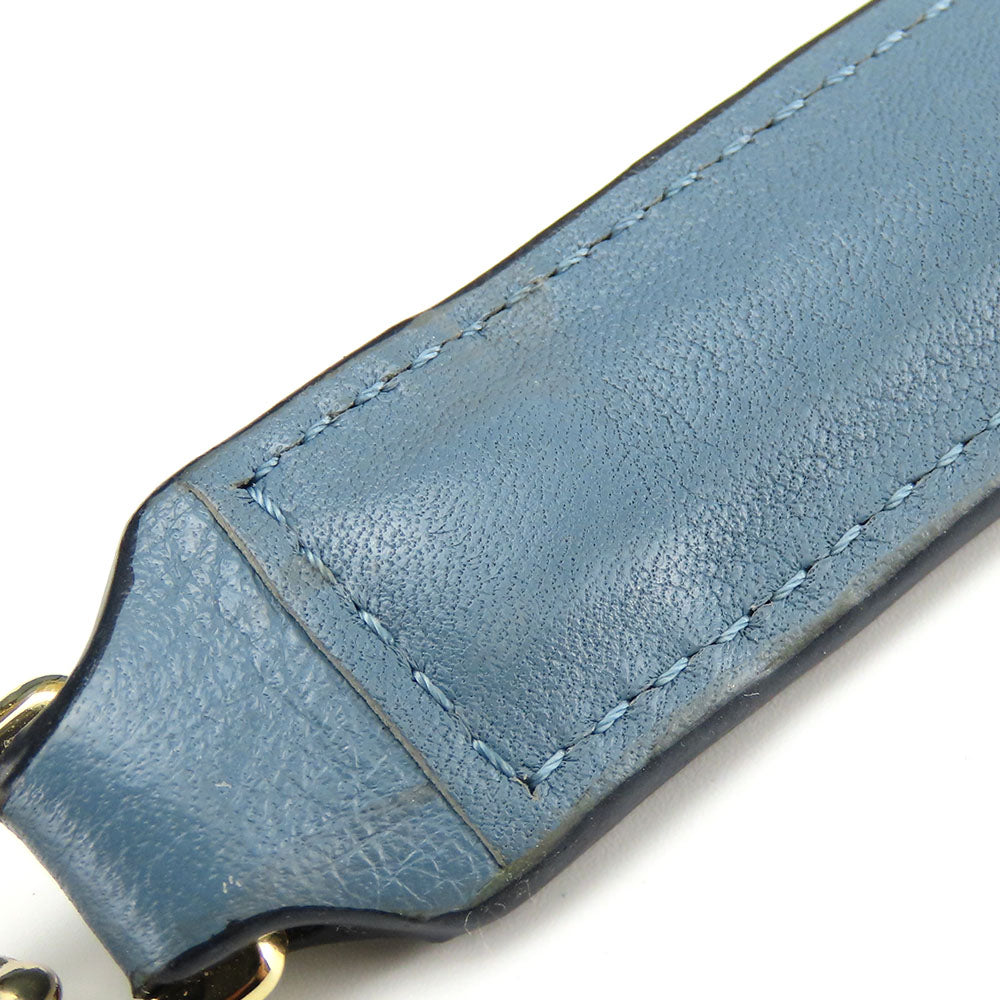 Loewe Anagram Leather Shoulder Bag Blue