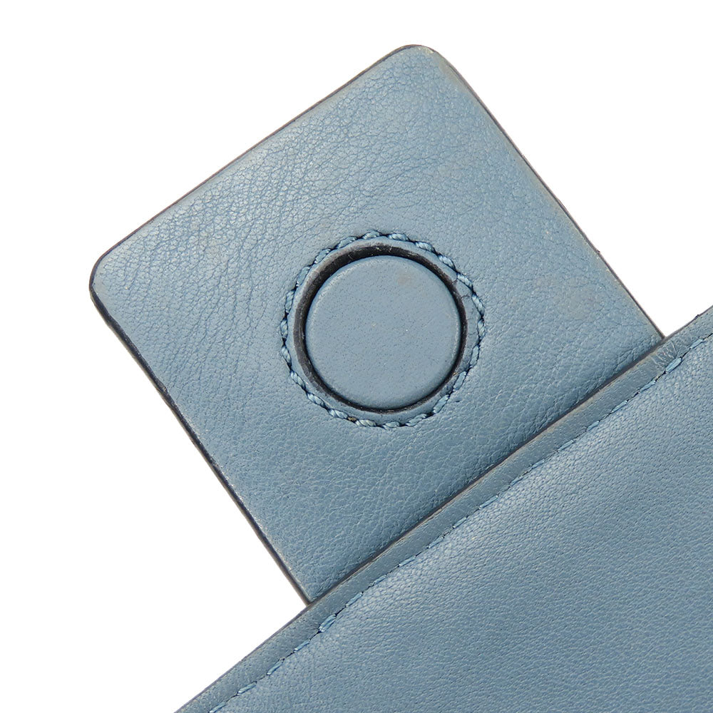 Loewe Anagram Leather Shoulder Bag Blue