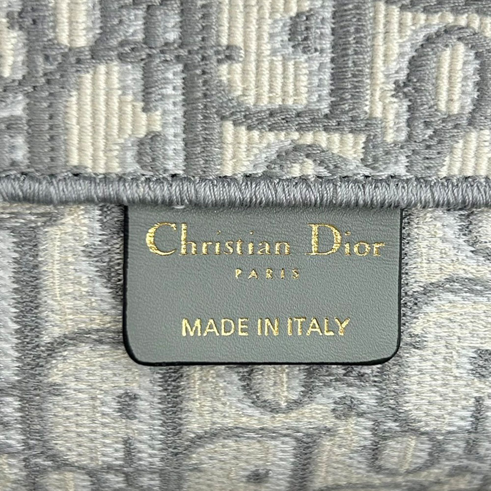 Christian Dior Canvas Tote Bag Medium Oblique