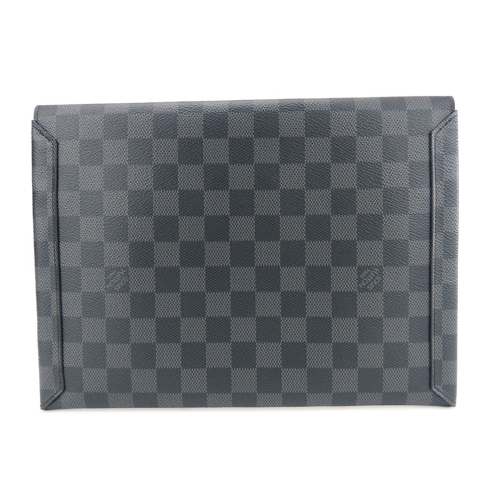 Louis Vuitton Damier Graphite Alpha Triple Pouch Clutch