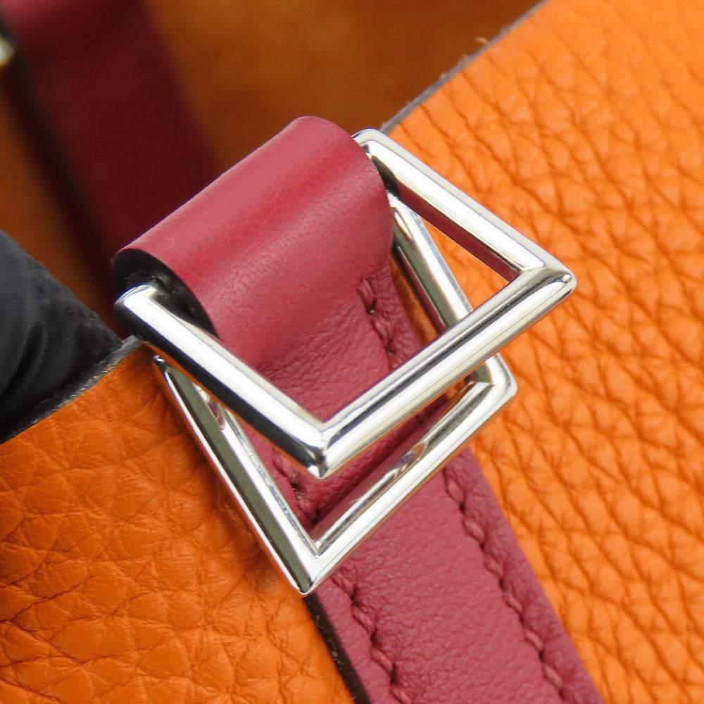 Hermes Picotin Rock 18 PM Handbag Orange