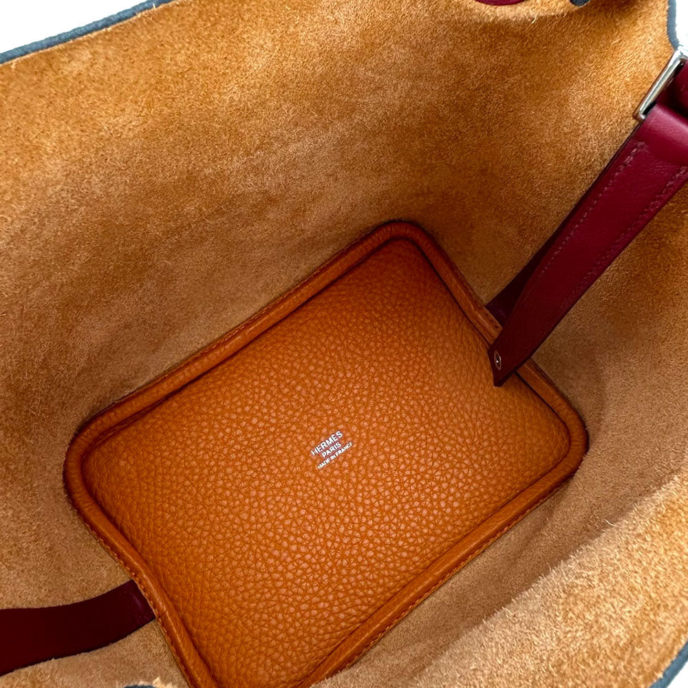 Hermes Picotin Rock 18 PM Handbag Orange