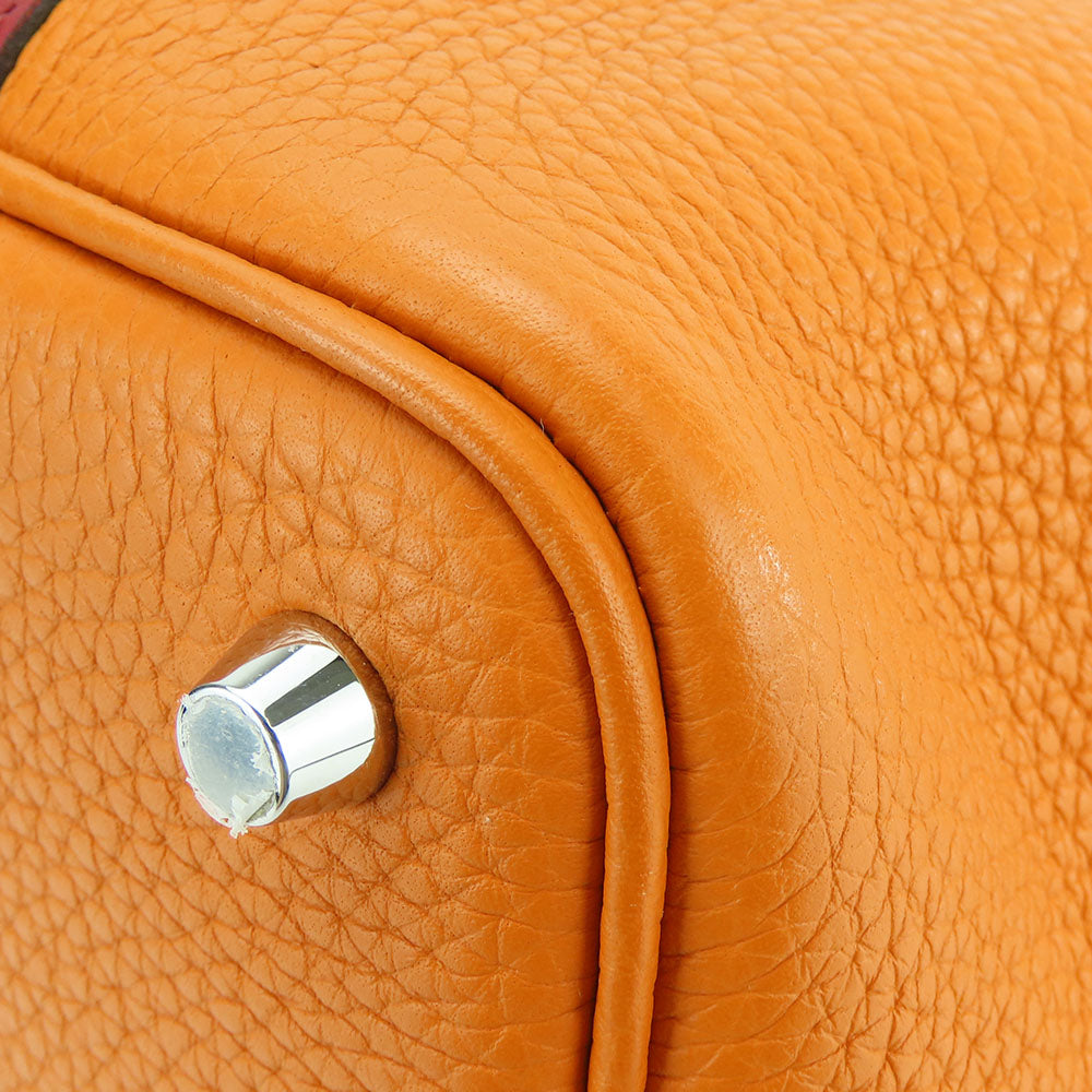 Hermes Picotin Rock 18 PM Handbag Orange