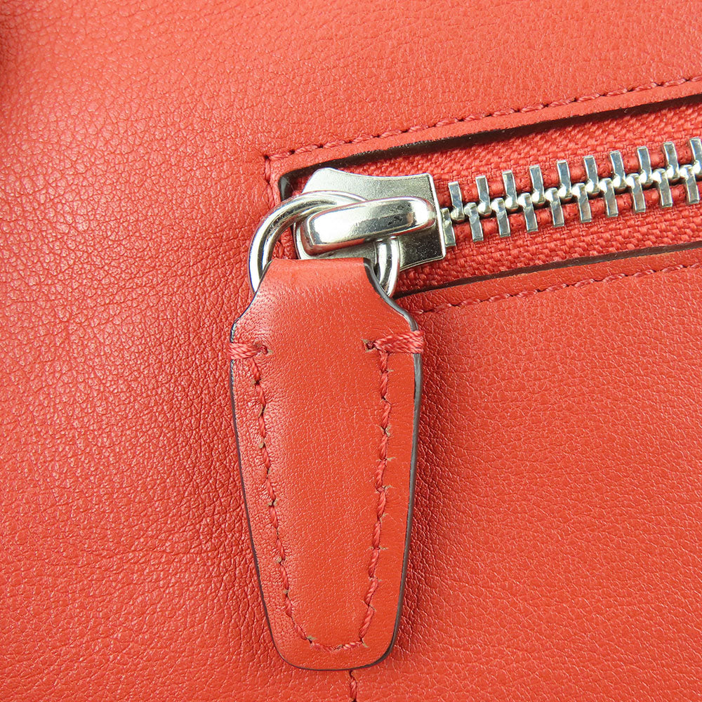 Coach Leather Shoulder Bag 19889 Red