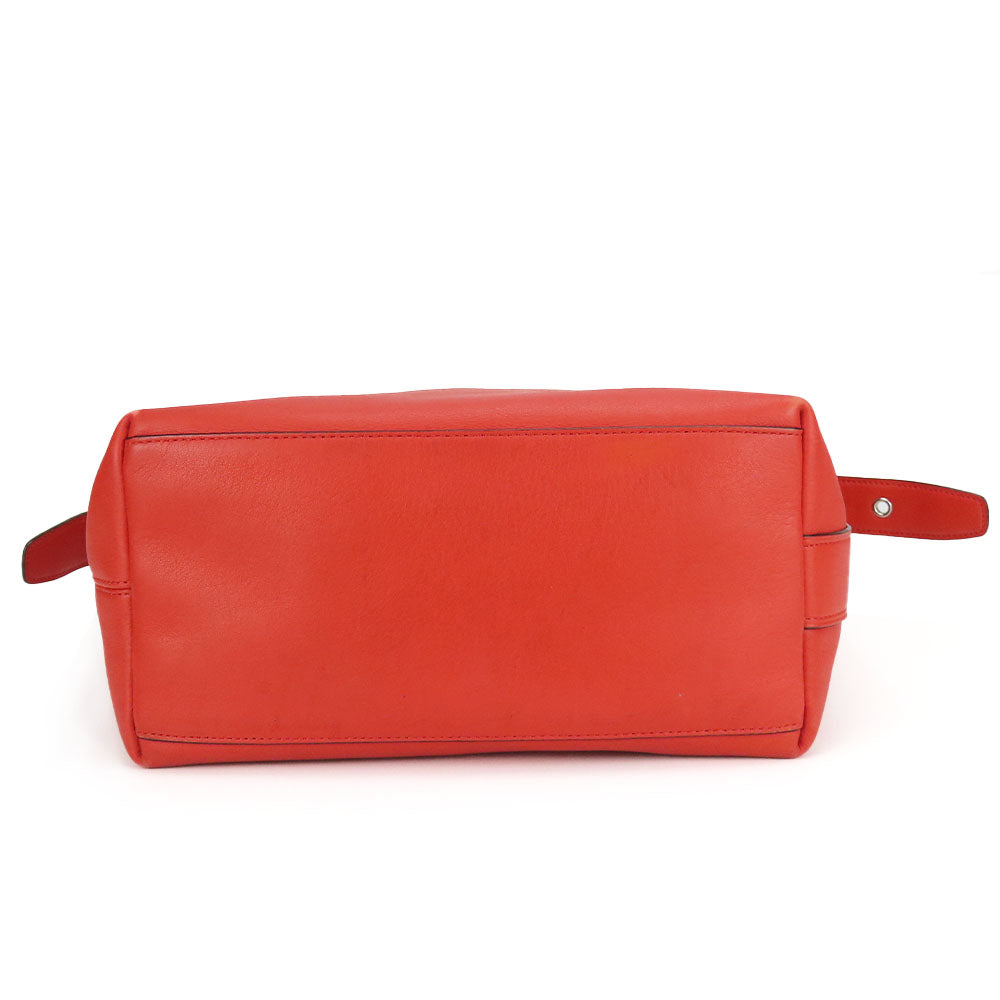 Coach Leather Shoulder Bag 19889 Red