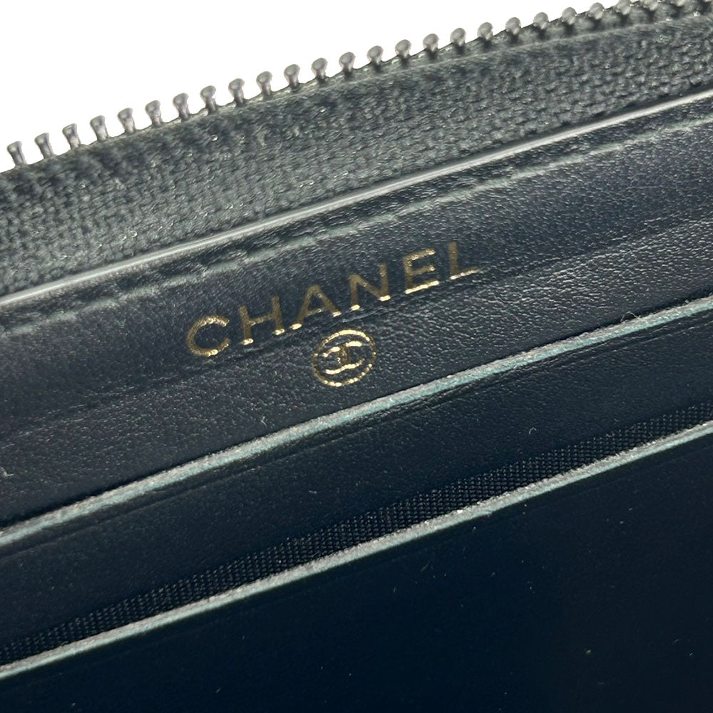 Chanel Caviar Skin Coin Case Black