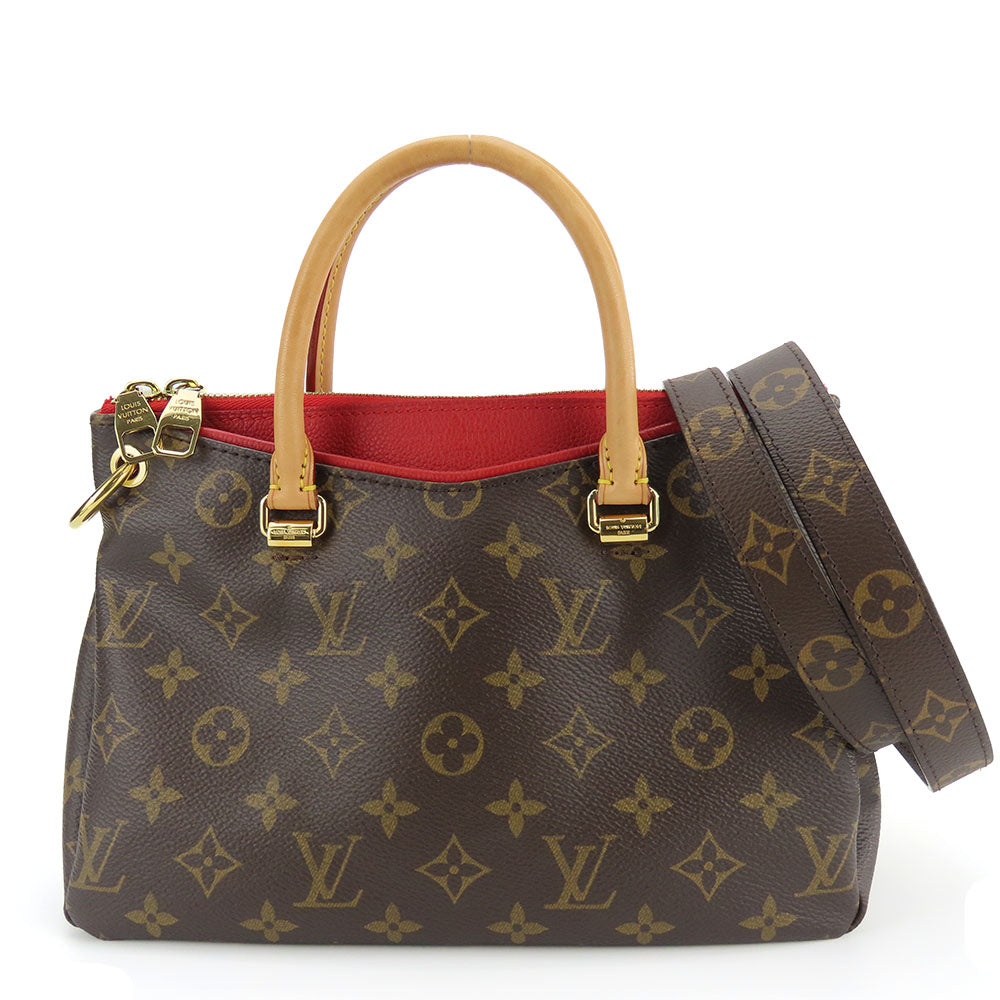 Louis Vuitton Monogram Leather Handbag Palas BB