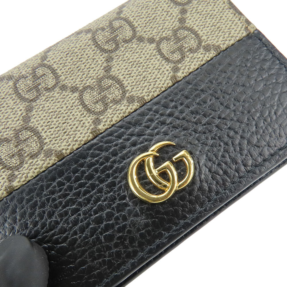 GUCCI Bifold Wallet GG Supreme Canvas Leather