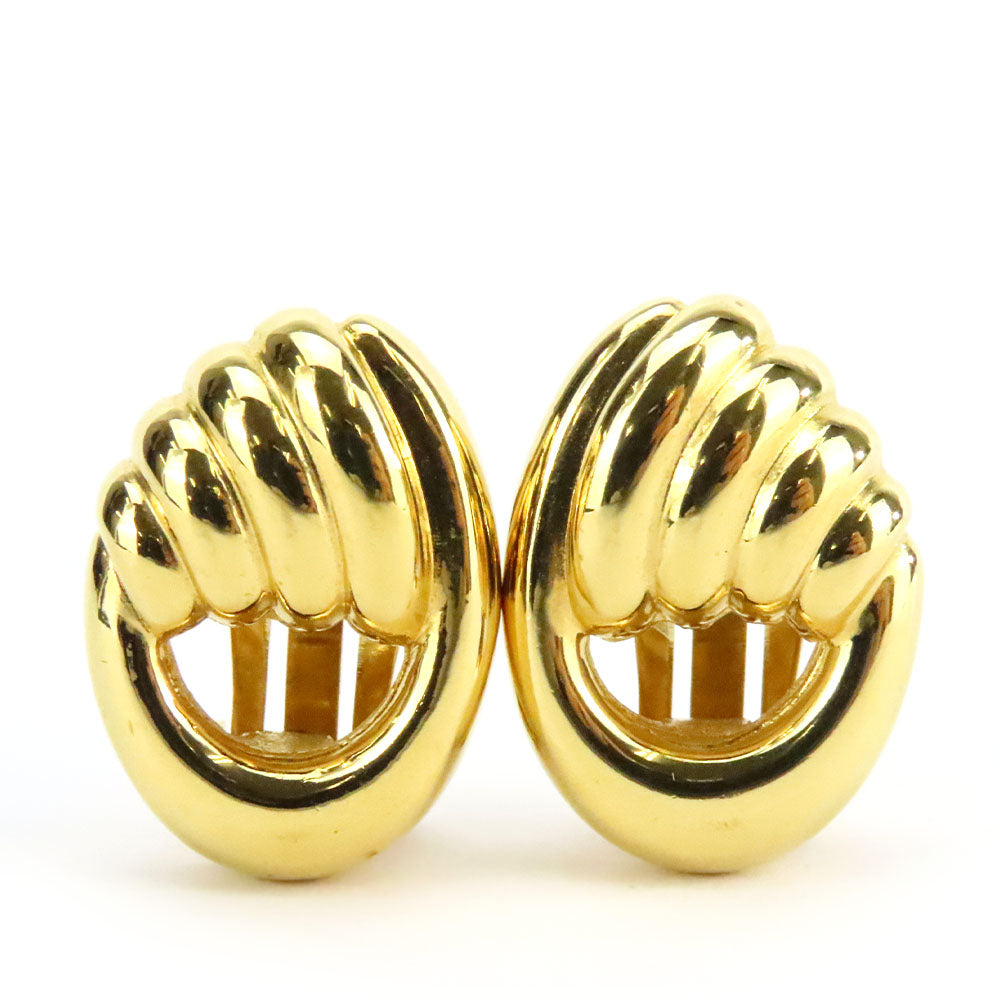 Christian Dior Gold Plated Metal Earrings