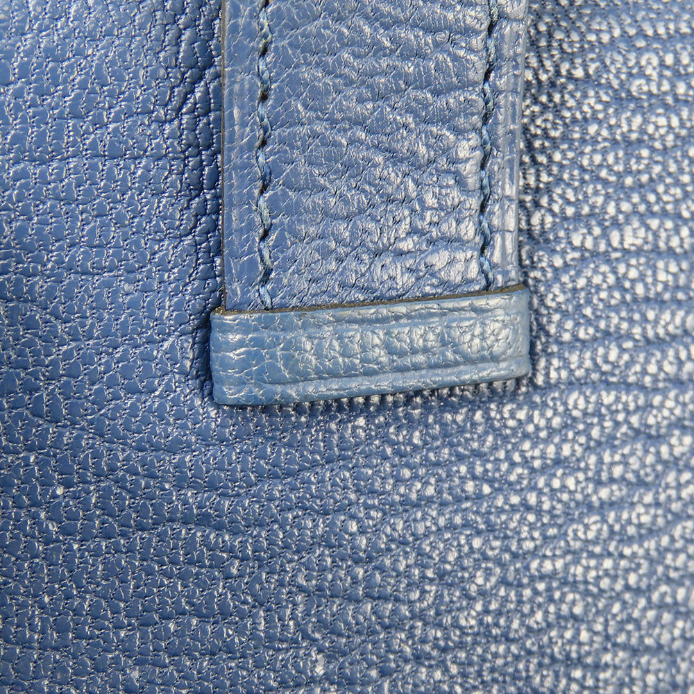 Hermes Card Case Chevre Blue