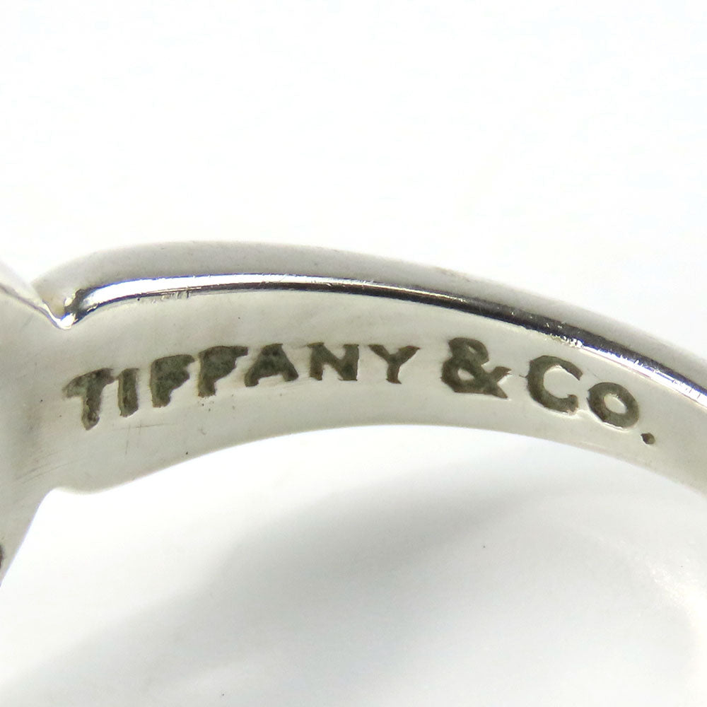 Tiffany & Co Silver 925 K18YG Heart Ribbon Ring