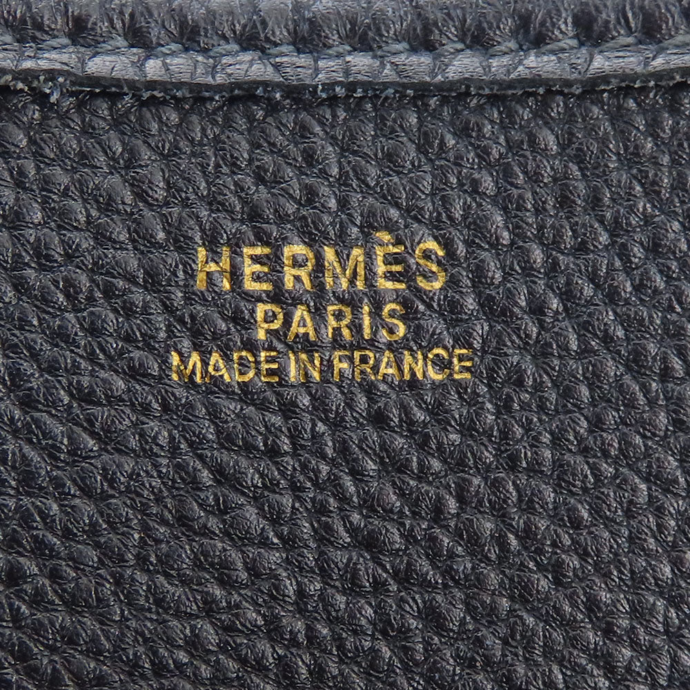 Hermes Evelyn 1 PM Togo Navy Shoulder Bag