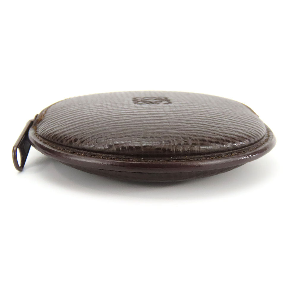 Loewe Anagram Leather Coin Case Brown