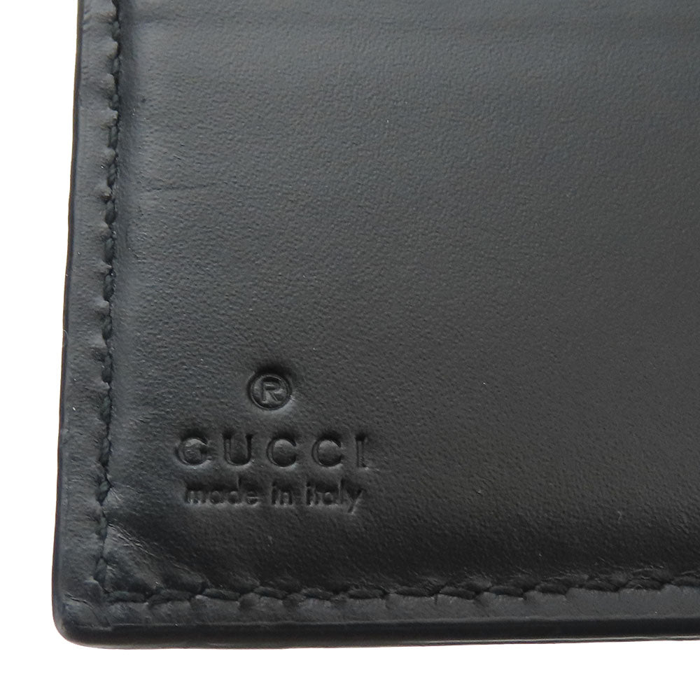 GUCCI Bifold Wallet Sima Leather 406925