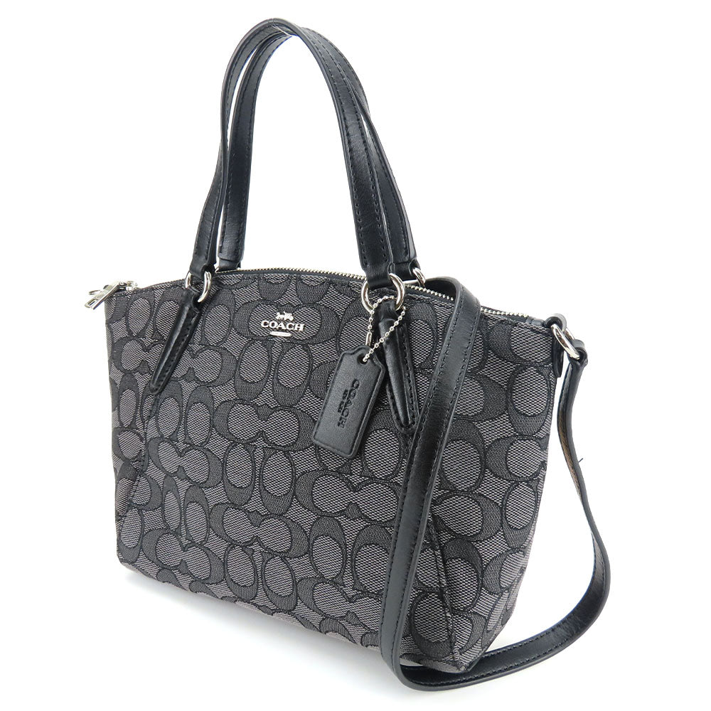 Coach Canvas Leather Handbag F27580