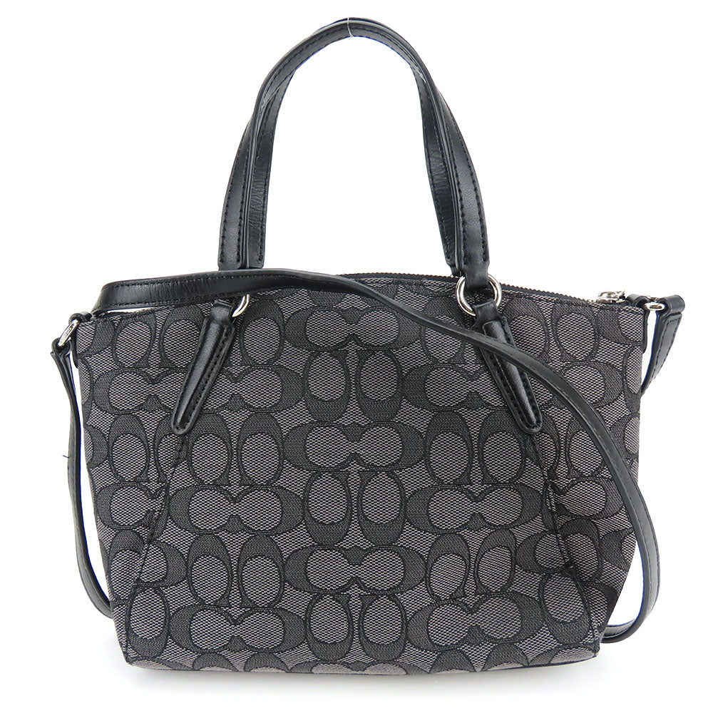 Coach Canvas Leather Handbag F27580