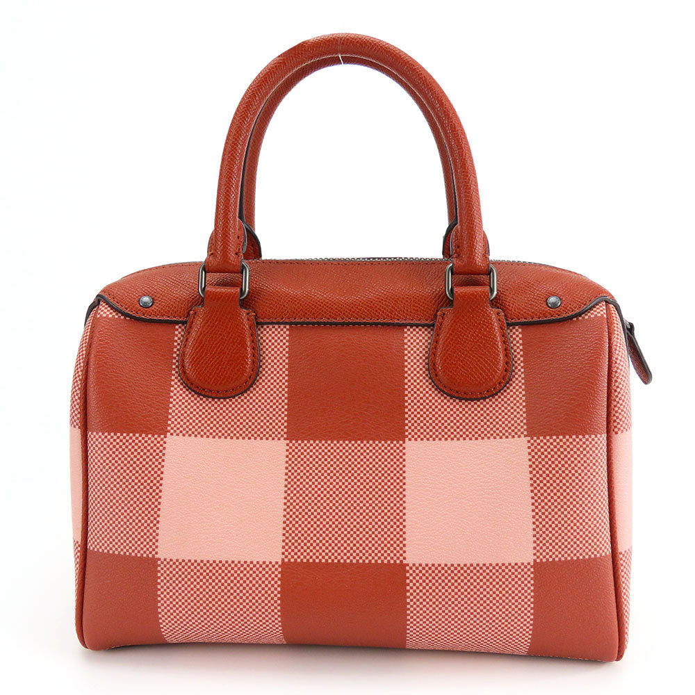 COACH Mini Boston Handbag F26146 Red Pink