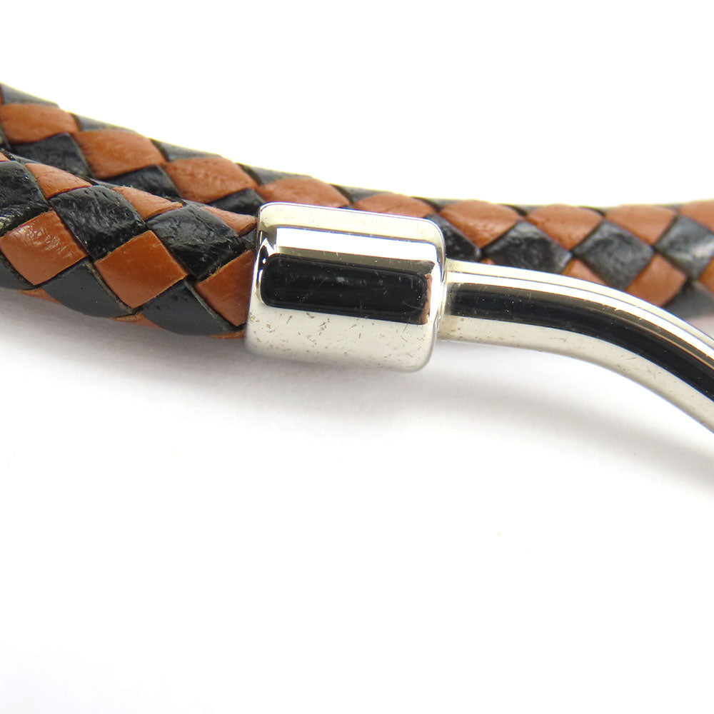 Hermes Leather Bracelet Jumbo Brown Black