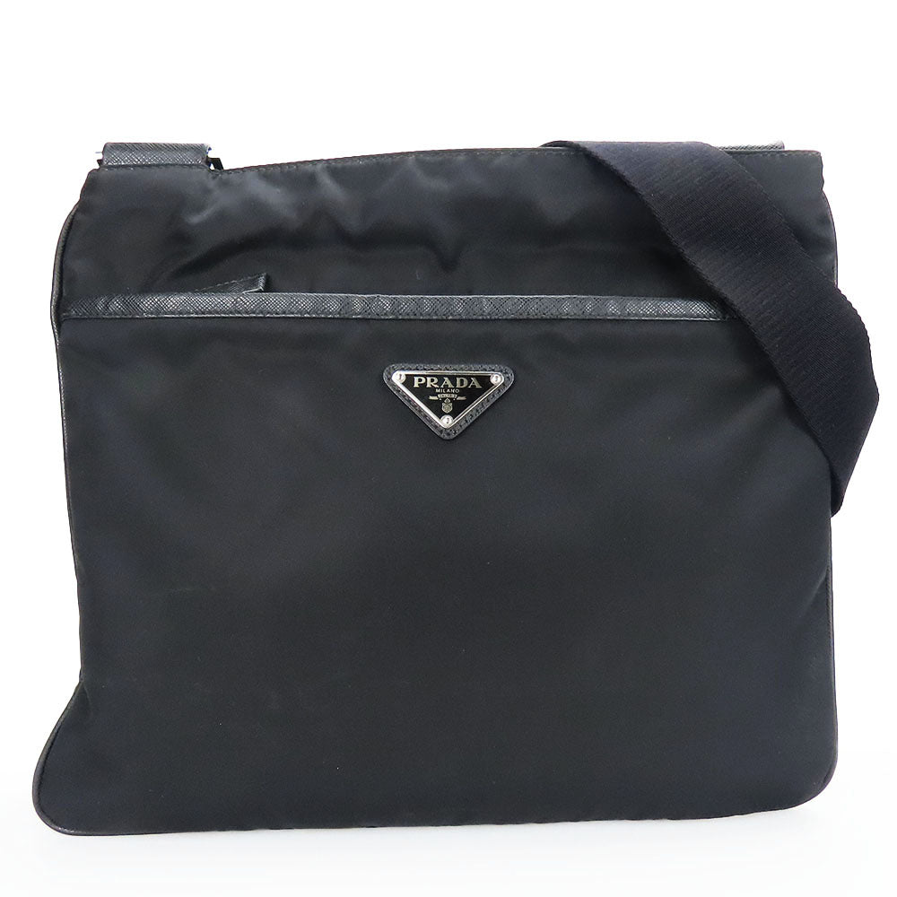 Prada Nylon Leather Shoulder Bag 2VH053