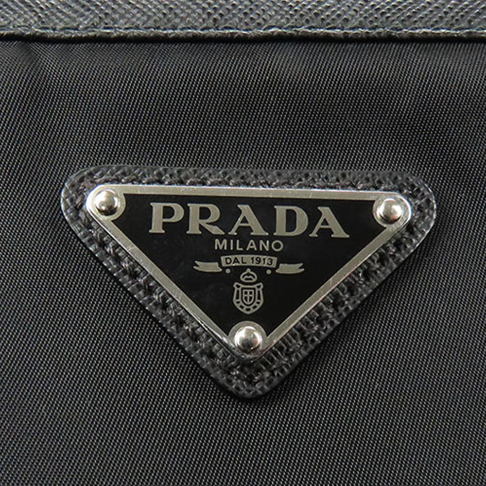 Prada Nylon Leather Shoulder Bag 2VH053