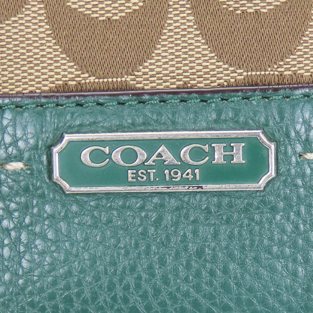 Coach Canvas Leather Tote Bag F23297