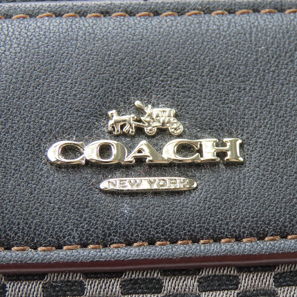 Coach Leather Canvas Handbag F57242