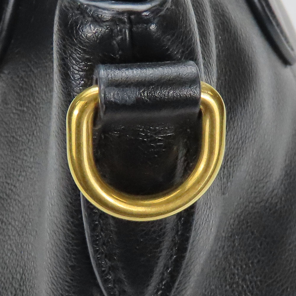 Prada Leather Handbag 1BA111 Black