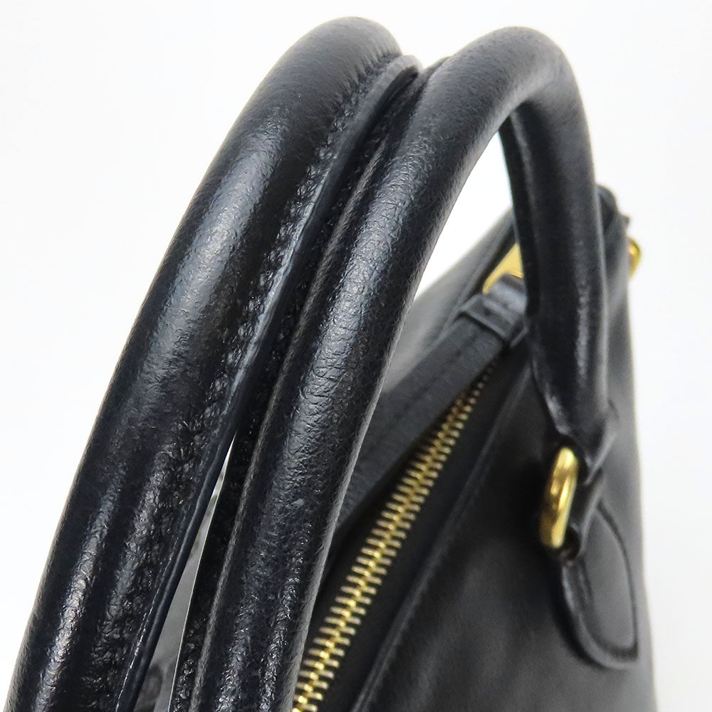 Prada Leather Handbag 1BA111 Black