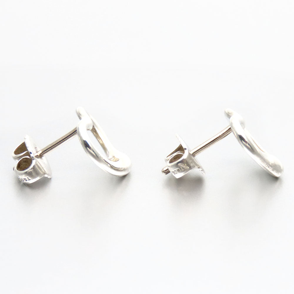 Tiffany & Co Silver Open Heart Earrings