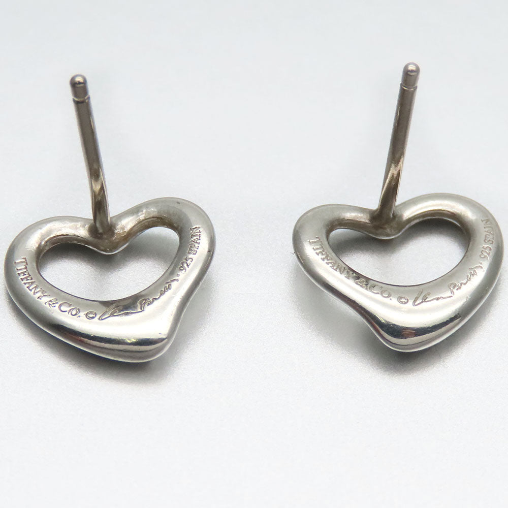 Tiffany & Co Silver Open Heart Earrings