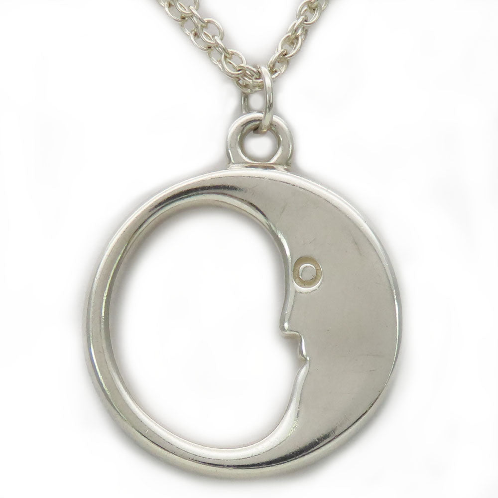 Tiffany & Co Silver 925 Moon Face Necklace