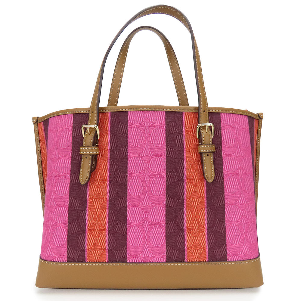 Coach C4086 Canvas Leather Tote Bag