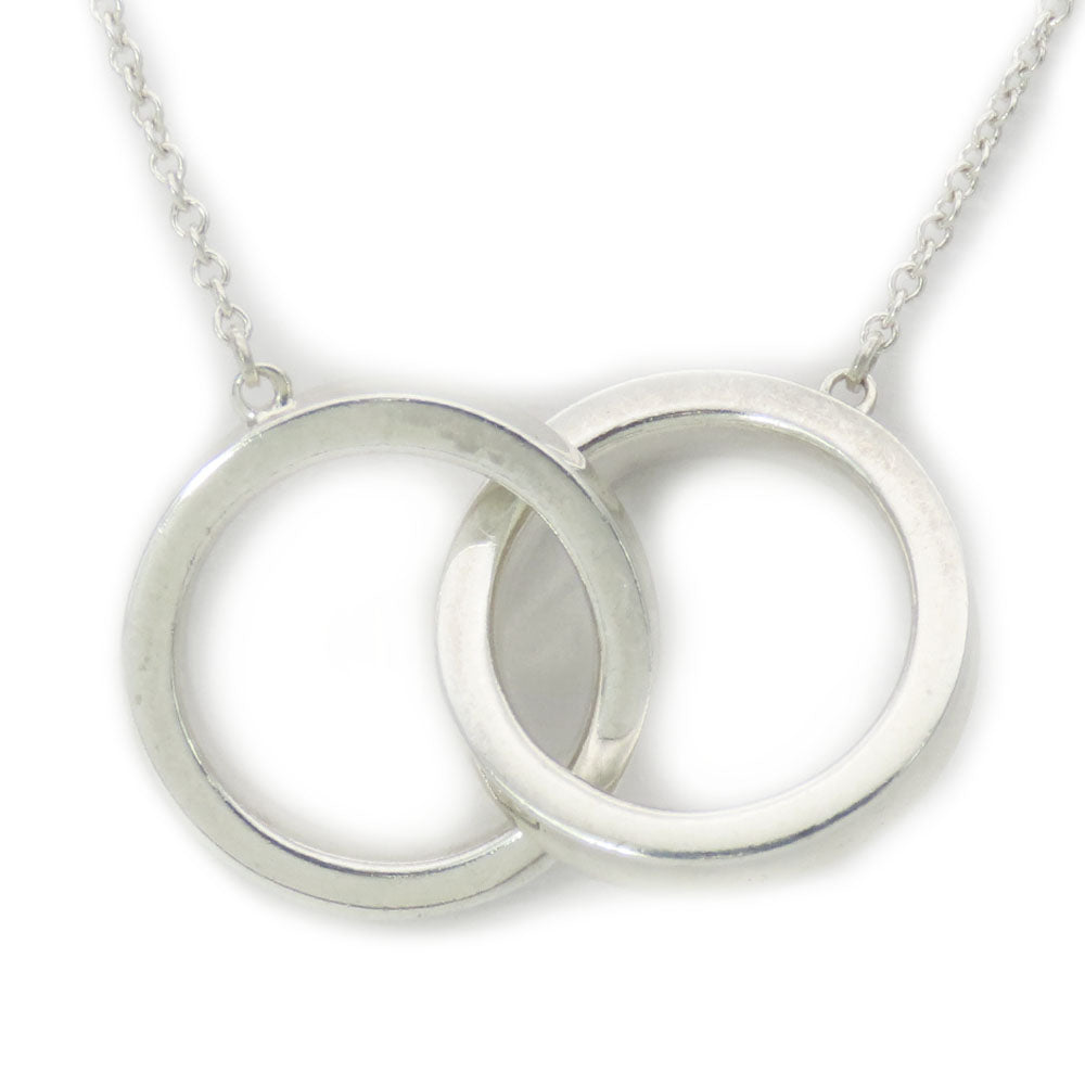 Tiffany & Co Silver 925 Necklace Interlocking Circle