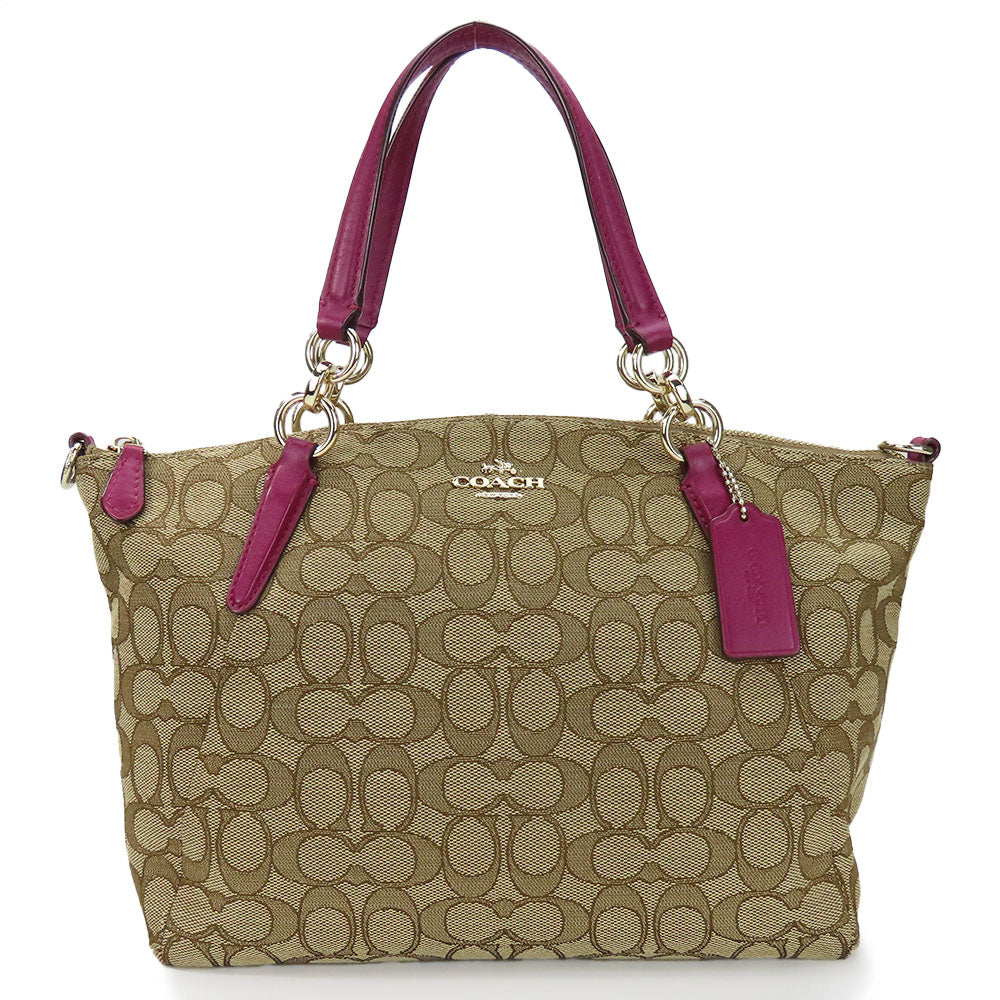 Coach Handbag F36625 Canvas Leather 2WAY