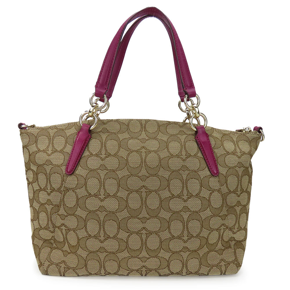 Coach Handbag F36625 Canvas Leather 2WAY