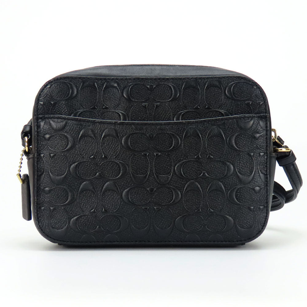 COACH Embossed Leather Shoulder Bag C5897